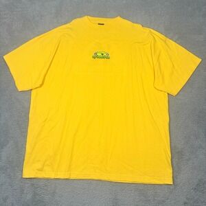 VTG OP Ocean Pacific Shirt Mens 3X Yellow Graphic Logo Skate Surf Grunge 90s Y2K